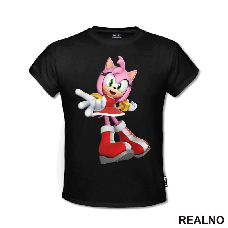 Amy Rose Portrait - Sonic - Majica