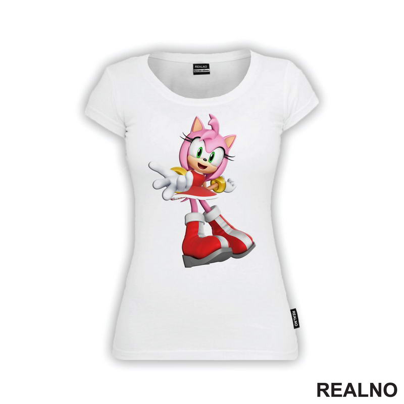 Amy Rose Portrait - Sonic - Majica