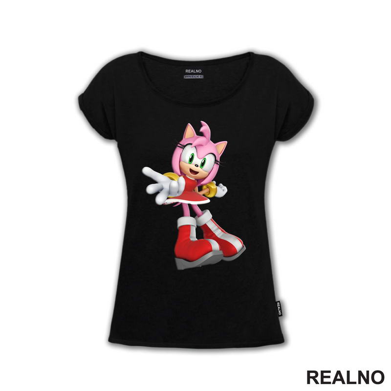Amy Rose Portrait - Sonic - Majica