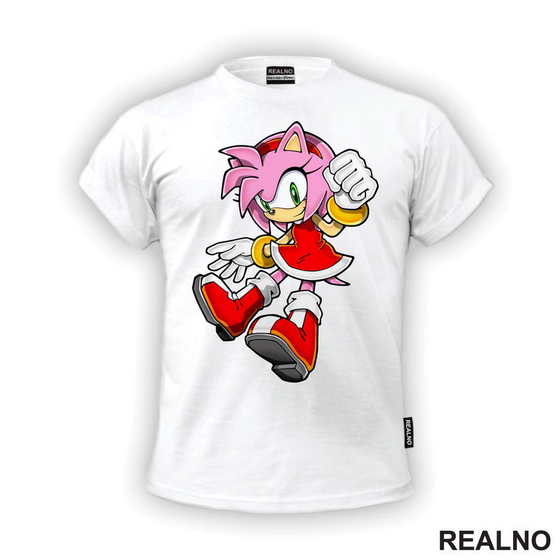 Amy Rose - Skok - Sonic - Majica
