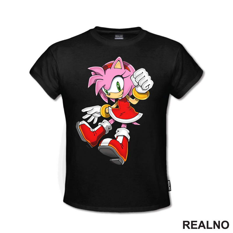 Amy Rose - Skok - Sonic - Majica