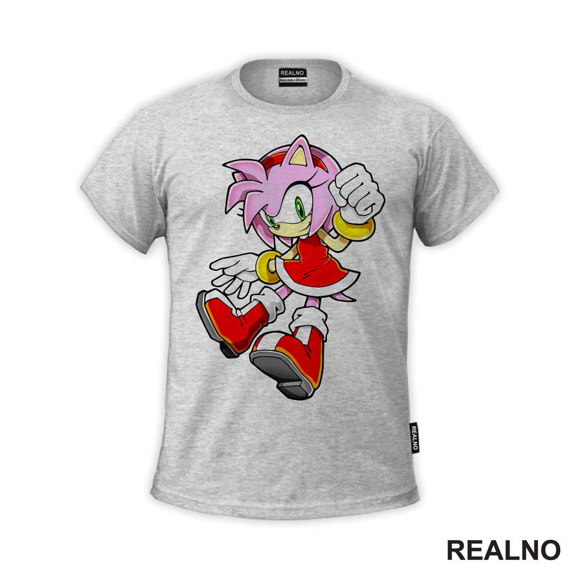 Amy Rose - Skok - Sonic - Majica