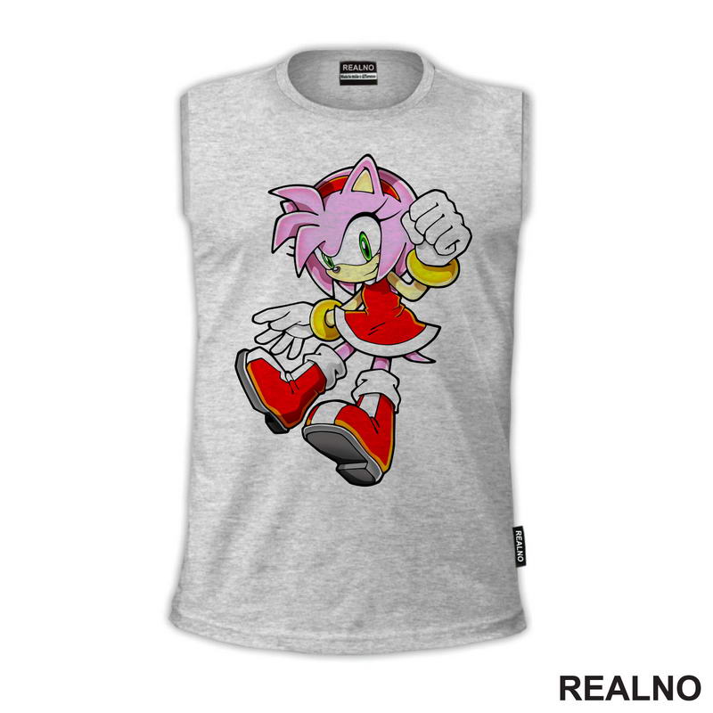 Amy Rose - Skok - Sonic - Majica