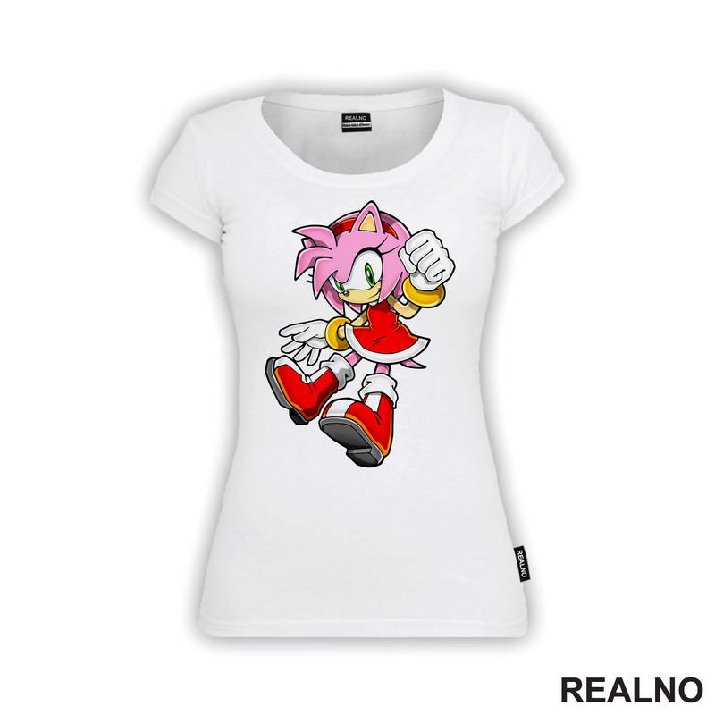 Amy Rose - Skok - Sonic - Majica