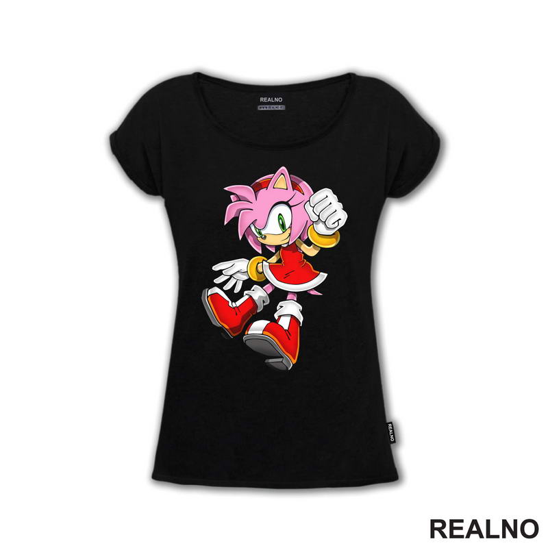 Amy Rose - Skok - Sonic - Majica