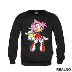 Amy Rose - Pije Sok - Sonic - Majica