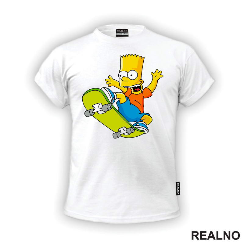 Bart Na Skejtu - The Simpsons - Simpsonovi - Majica