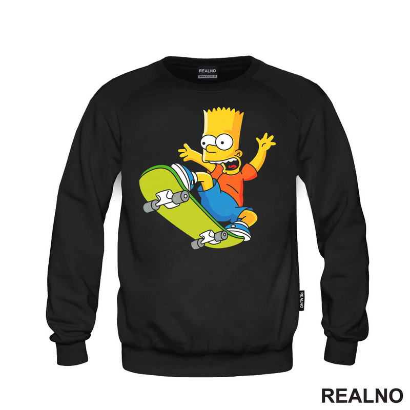 Bart Na Skejtu - The Simpsons - Simpsonovi - Majica