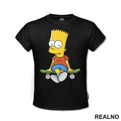 Bart Sedi Na Skejtu - The Simpsons - Simpsonovi - Majica