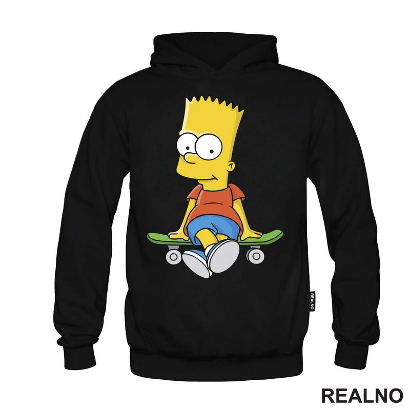 Bart Sedi Na Skejtu - The Simpsons - Simpsonovi - Majica
