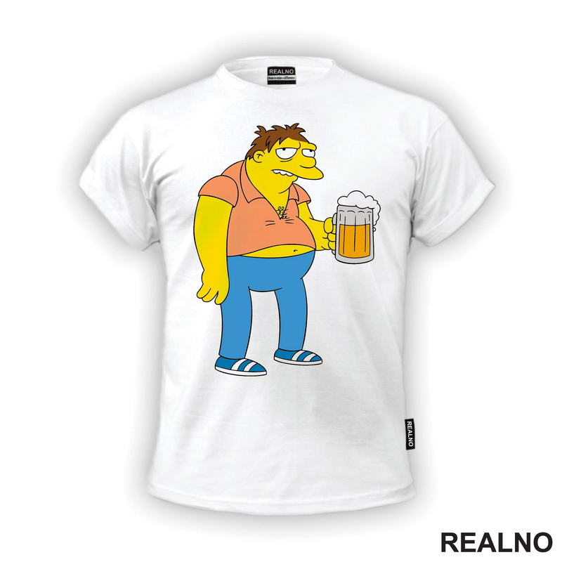 Barney With Beer - Barni sa Pivom - The Simpsons - Simpsonovi - Majica