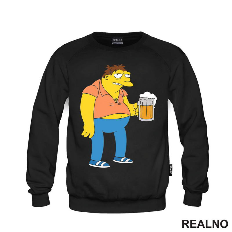 Barney With Beer - Barni sa Pivom - The Simpsons - Simpsonovi - Majica