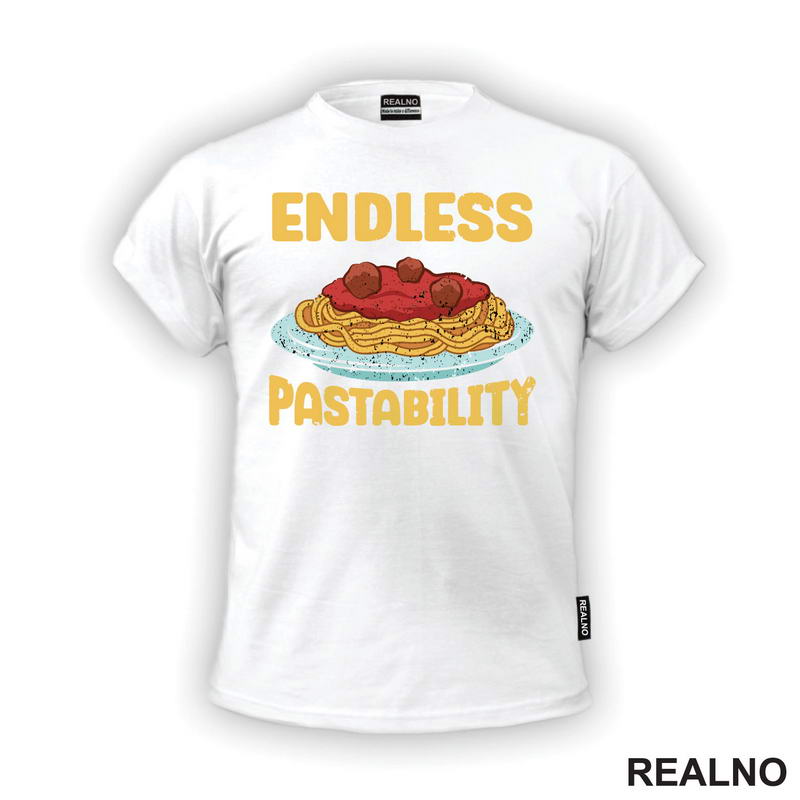 Endless Pastability - Yellow Letters - Hrana - Food - Majica