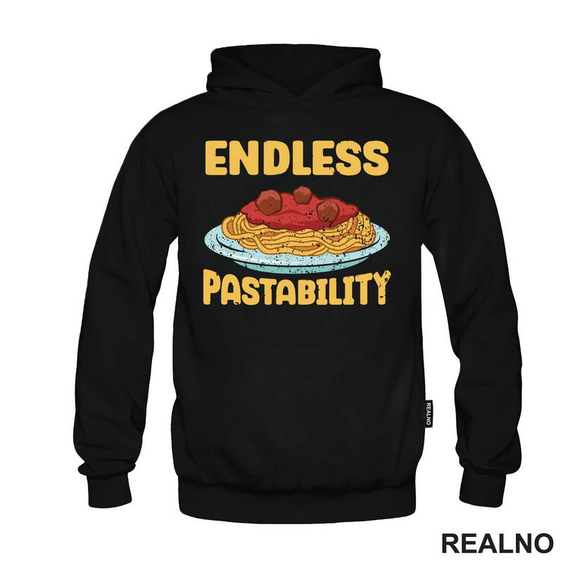 Endless Pastability - Yellow Letters - Hrana - Food - Majica
