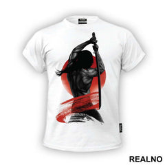 Wielding His Sword - Samurai