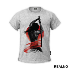 Wielding His Sword - Samurai