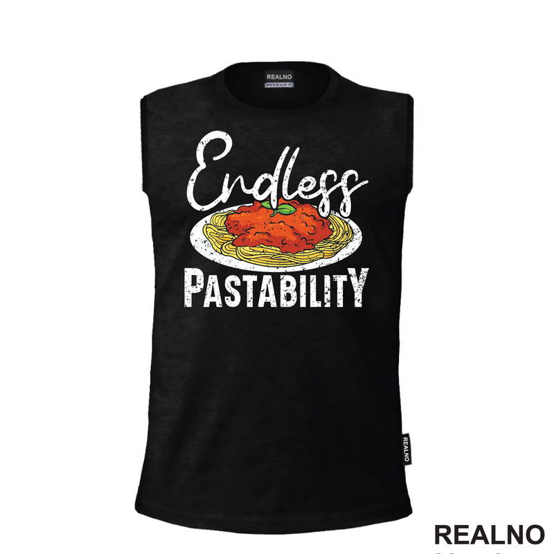 Endless Pastability - White Letters - Hrana - Food - Majica