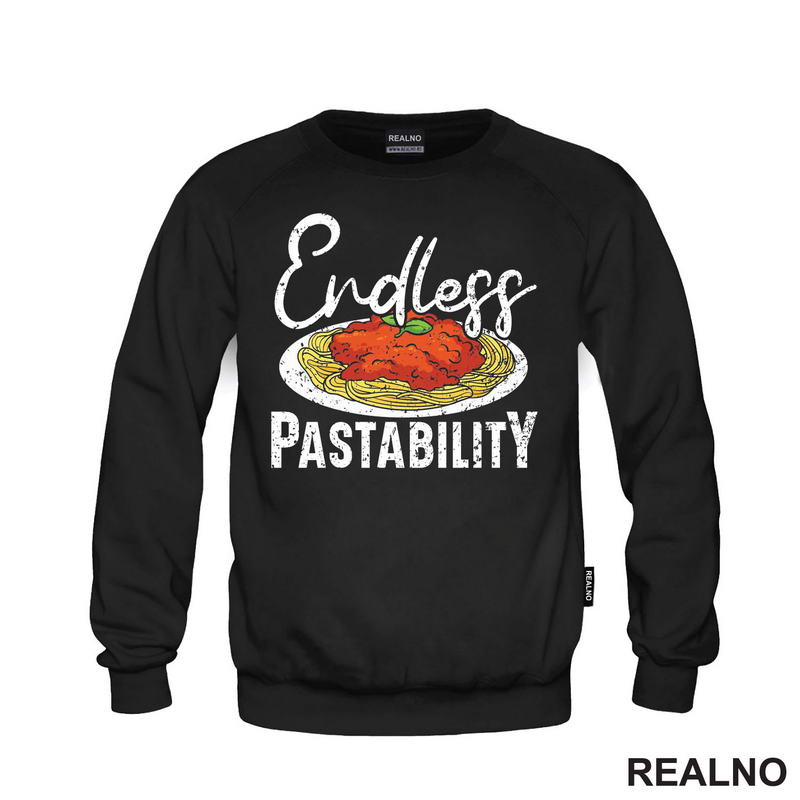 Endless Pastability - White Letters - Hrana - Food - Majica