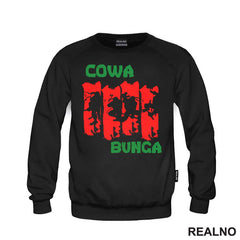 Cowa Bunga - Green And Red - Nindža Kornjače - Majica
