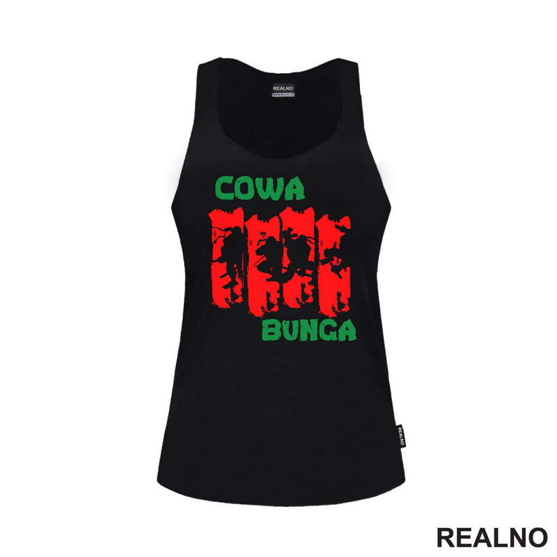 Cowa Bunga - Green And Red - Nindža Kornjače - Majica