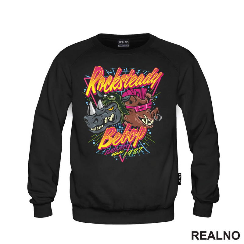 Rocksteady Bebop Bad Ass Since 1987 - Colors - Nindža Kornjače - Majica