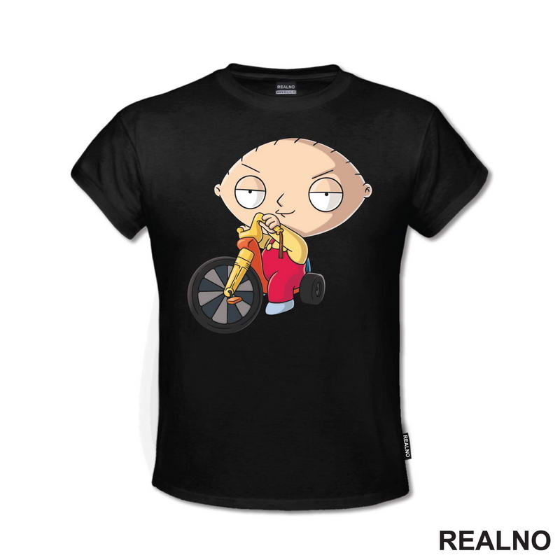 Stewie Rides A Bike - Family Guy - Majica