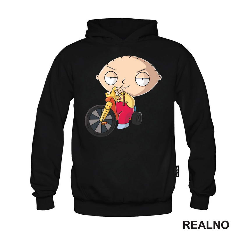 Stewie Rides A Bike - Family Guy - Majica
