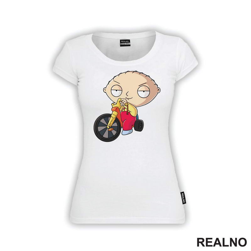 Stewie Rides A Bike - Family Guy - Majica