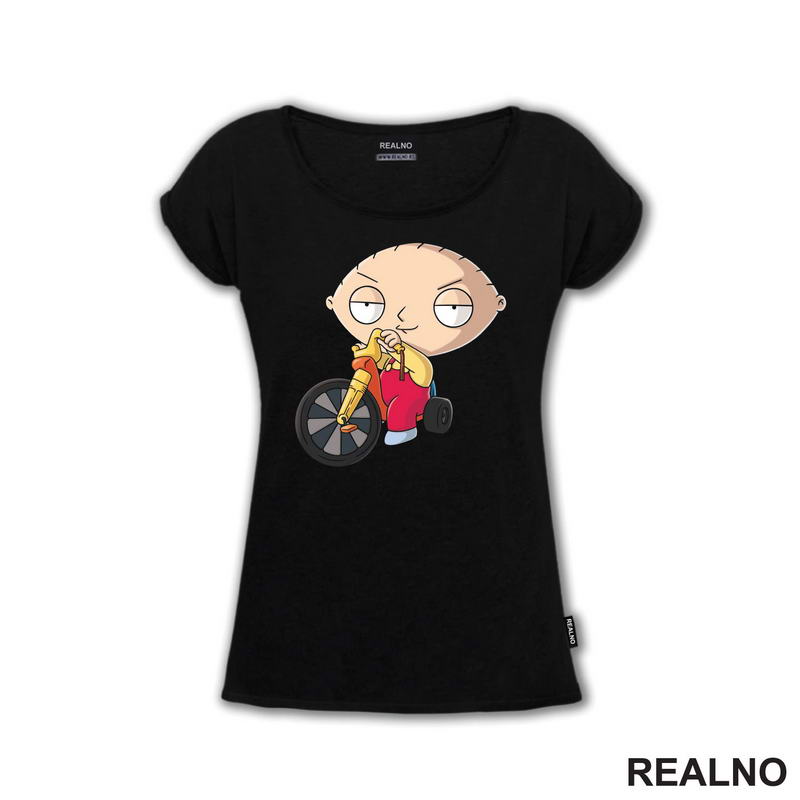 Stewie Rides A Bike - Family Guy - Majica