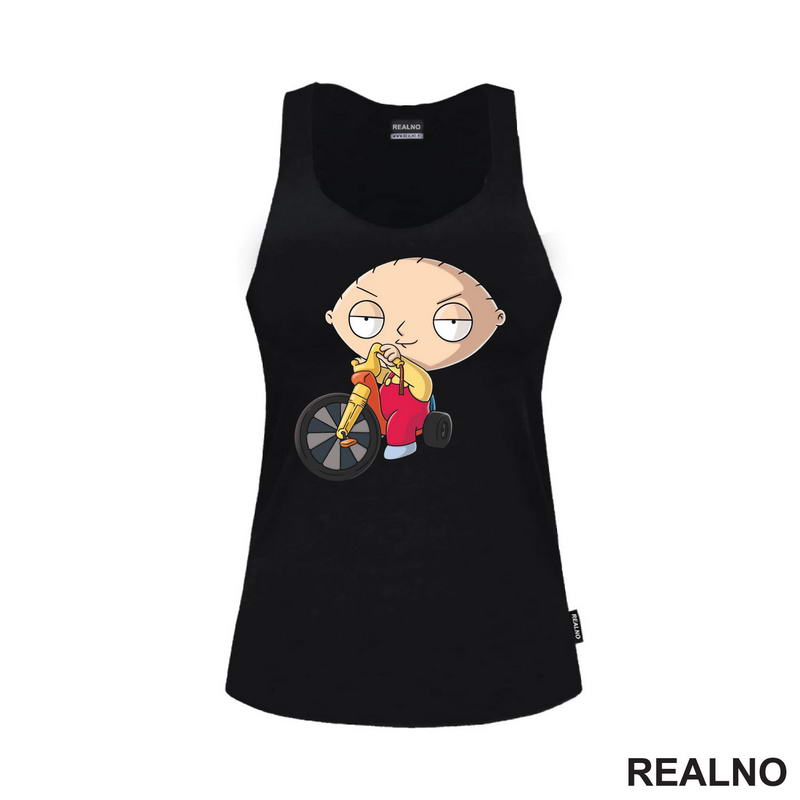 Stewie Rides A Bike - Family Guy - Majica