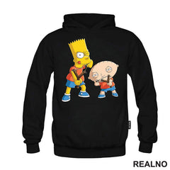 Bart Simpsons And Stewie Griffin - Naughty Boys - Majica