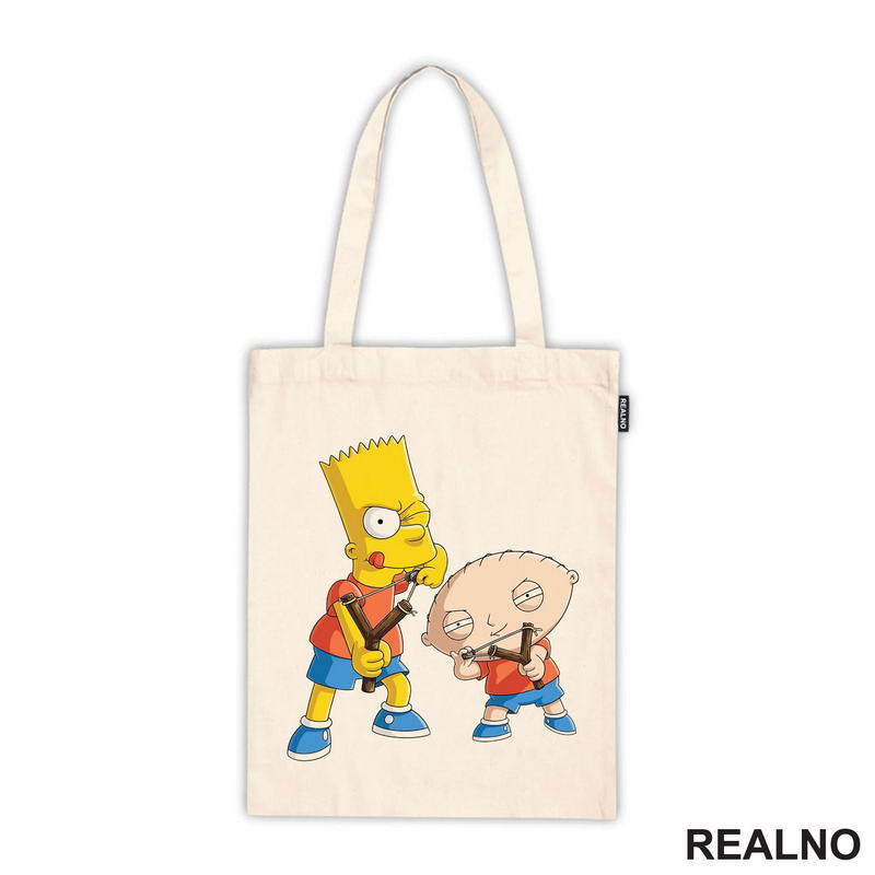 Bart Simpsons And Stewie Griffin - Naughty Boys - Majica