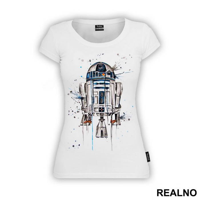 R2D2 Watercolor Spill - Star Wars