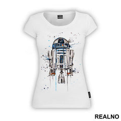 R2D2 Watercolor Spill - Star Wars