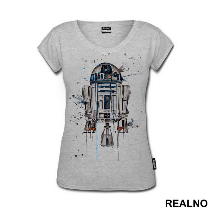 R2D2 Watercolor Spill - Star Wars