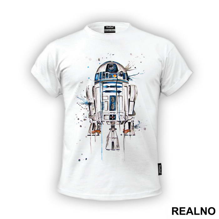 R2D2 Watercolor Spill - Star Wars