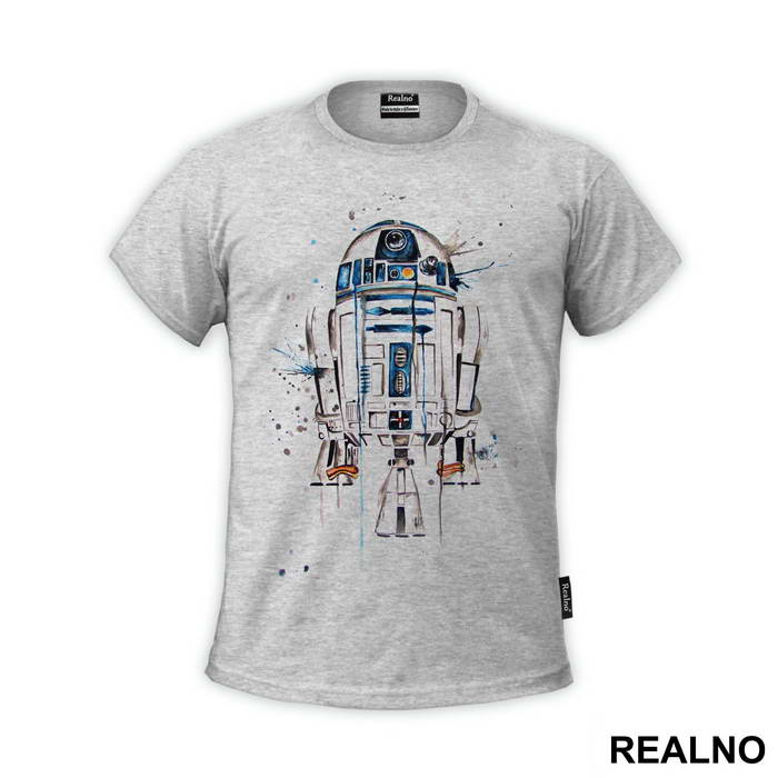 R2D2 Watercolor Spill - Star Wars
