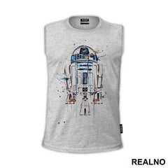 R2D2 Watercolor Spill - Star Wars