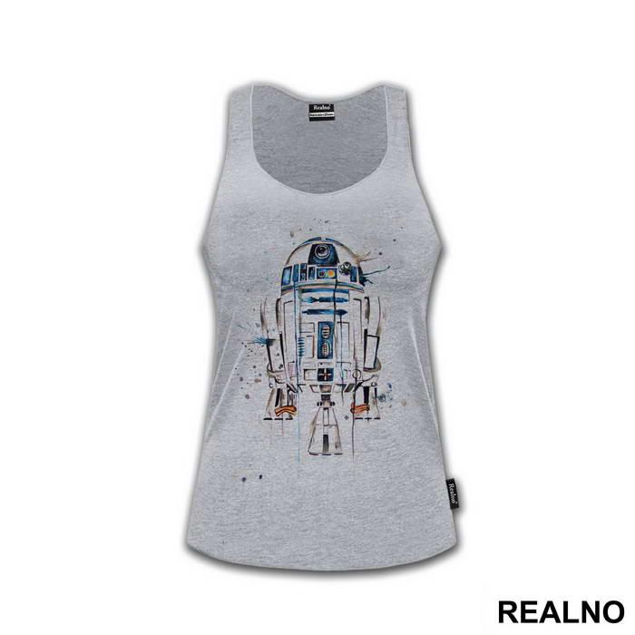 R2D2 Watercolor Spill - Star Wars
