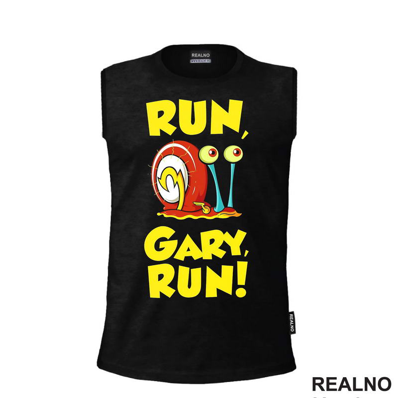 Run Gary Run - Sundjer Bob - Sunđer Bob - Crtani Filmovi - Majica