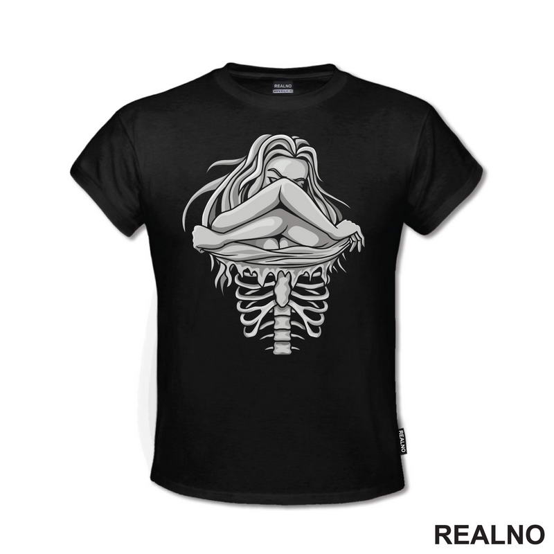 Rib Cage - Girl - Art - Majica