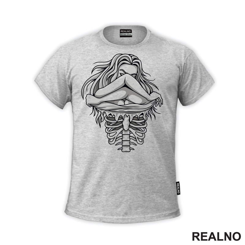 Rib Cage - Girl - Art - Majica