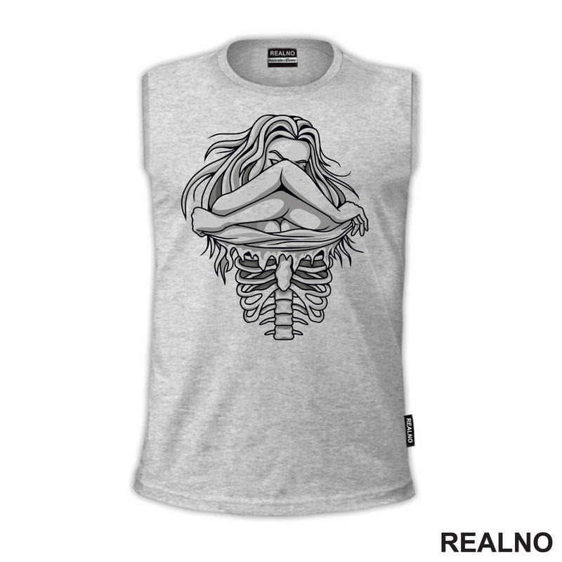 Rib Cage - Girl - Art - Majica