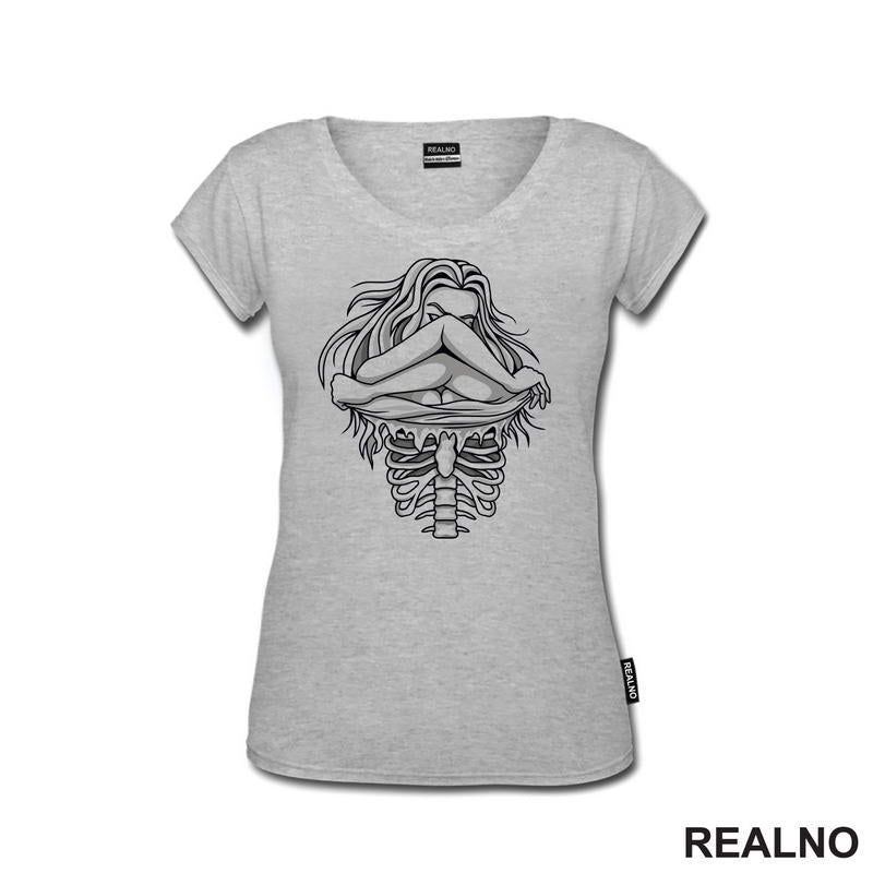 Rib Cage - Girl - Art - Majica