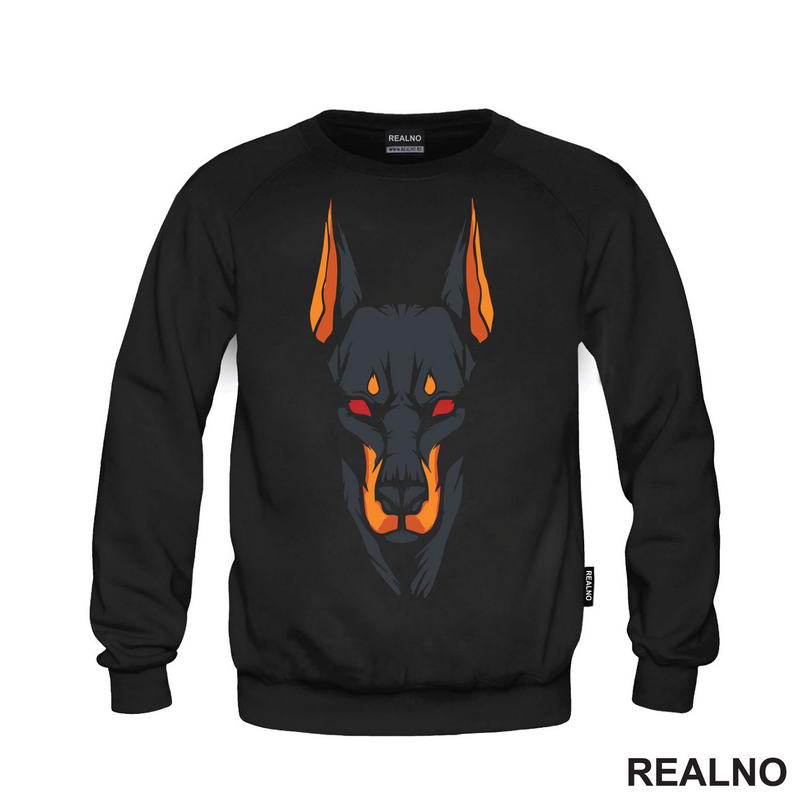 Doberman - Outlines - Dark - Pas - Dog - Majica