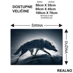 Snowy Wolf - Vuk - Životinje - Podmetač za sto