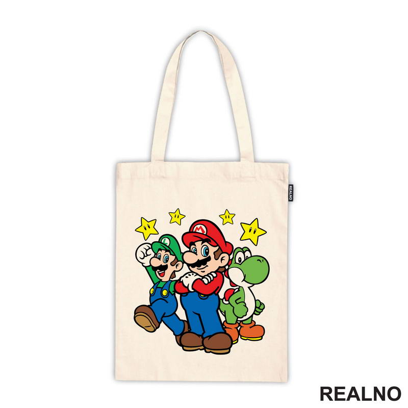 Luidji - Luiđi, Zvezdice I Dinosaurus - Super Mario - Majica