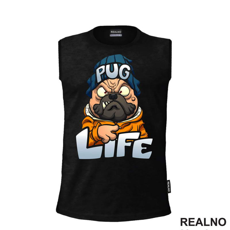 Pug Life - Mops - Pas - Dog - Majica