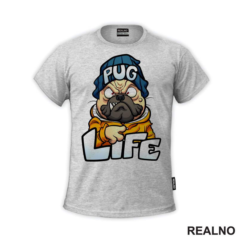 Pug Life - Mops - Pas - Dog - Majica