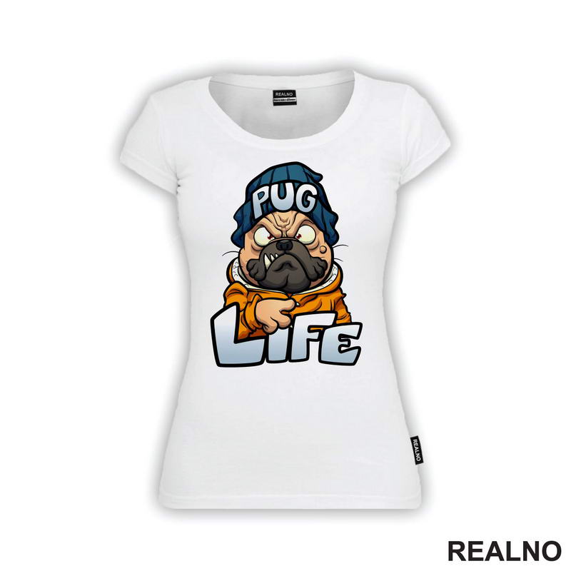 Pug Life - Mops - Pas - Dog - Majica